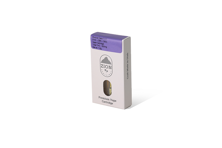 Zion 111 THCCBNCBD Divorce Cake 1g Vape Cartridge WholesomeCo